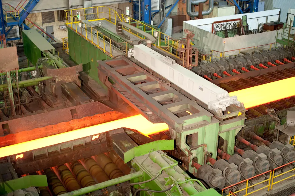 &copy; IMS Messsysteme GmbH // Established strip thickness measurement with isotope sources in the hot rolling mill